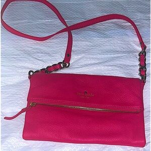 Kate Spade PINK Leather crossbody. COA included. EUC. No call outs.